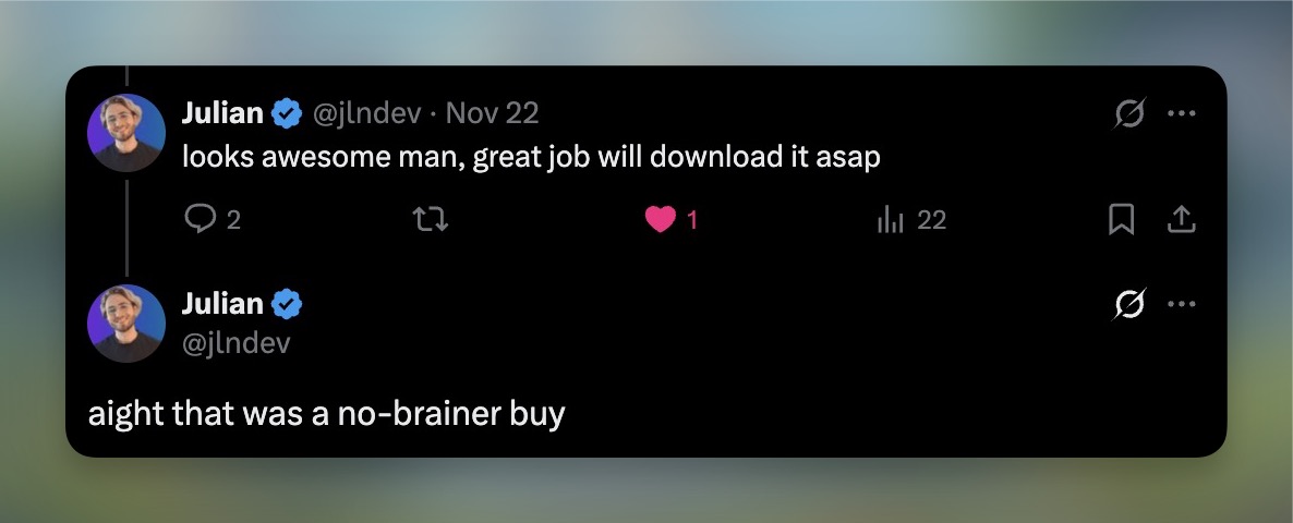 User feedback about Juicy